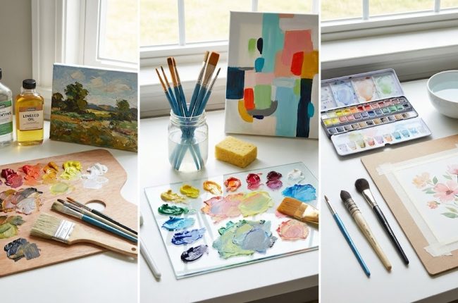 perbedaan cat akrilik dan minyak